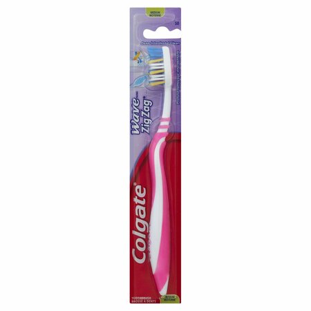 COLGATE Wave Toothbrush Zig Zag Full Head Medium 145807